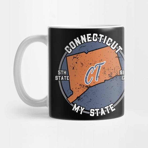 Connecticut My State Patriot State Tourist Gift by atomguy